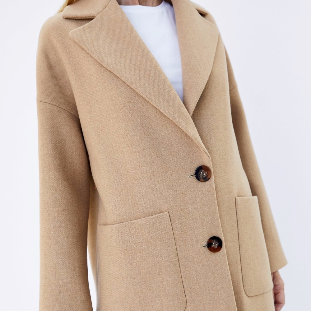 Zara Woman's Camel Oversized Trench XS